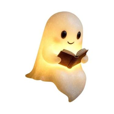 Imagem de Luz Noturna LED 3D De Fantasma Para Halloween, Luminária De Mesa Fofa 