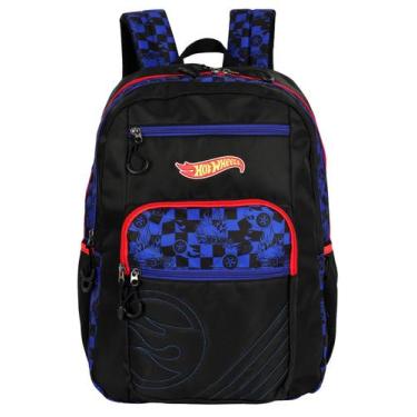 Imagem de Mochila de Costas Escolar Luxo HotWheels Original MJ49991 - Luxcel, PR