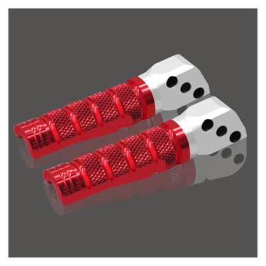 Imagem de Anti-derrapante Pedais de apoio para os pés do passageiro traseiro, para z750 z900 rs z800 z650 zx6r 10r zx25r ninja650/400 versys650/1000 er6n(Red)