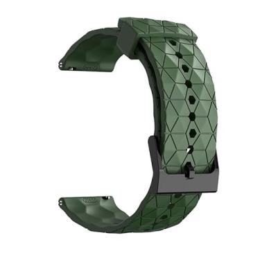 Imagem de MURVE Pulseira esportiva de 20 mm e 22 mm para Samsung Galaxy Watch 5/4 40 de 44 mm Classic 42 de 46 mm Active 2 para Forerunner 265/255/245/645/754/735/945/955 (verde militar, 20 mm)