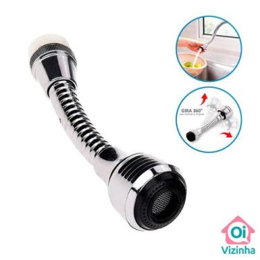 Imagem de Extensor Adaptador Flexível para Torneira com Bico Arejador - Oi Vizin