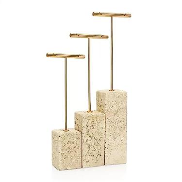 Imagem de Suporte de joias para exibição de brincos de barra em T, suporte de exibição de árvore, suporte de brinco, organizador de joias para pendurar na bancada para brincos (3 peças) exibição de joias