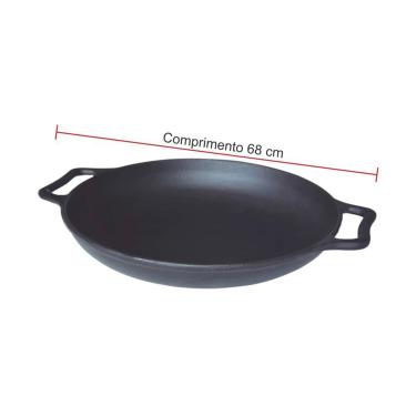 Imagem de Frigideira Paella de Ferro Fundido Sem Tampa - Diametro 60cm