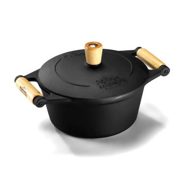 Imagem de Caçarola Tradição Tampa de Ferro Panela Mineira AM 18cm 1,8L