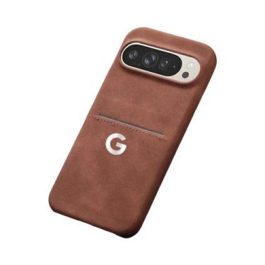 Imagem de Capa De Couro Macio Botânico Para Google Pixel, Capa Traseira Protetor