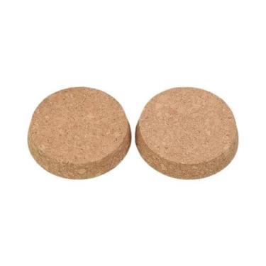 Imagem de Tampa De Garrafa Térmica De Cortiça De Madeira Grande 74mm-103mm Diâme