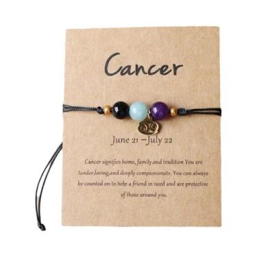 Imagem de Pulseira Do Zodíaco Para Mulheres: Áries, Touro, Gêmeos, Câncer, Leão,