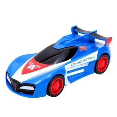 Imagem de Carrinho Kart Capitão América 13cm Fricção Carros Fantásticos - EBNA