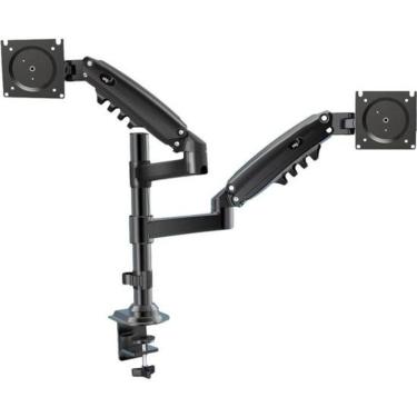 Imagem de Suporte para Monitor FH160N Multiarticulado Torre para Dois Monitores 22" a 32" com Pistão a Gás Preto ELG
