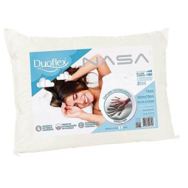 Imagem de Travesseiro Viscoelástico Nasa 14cm de Altura - Duoflex, UNICA