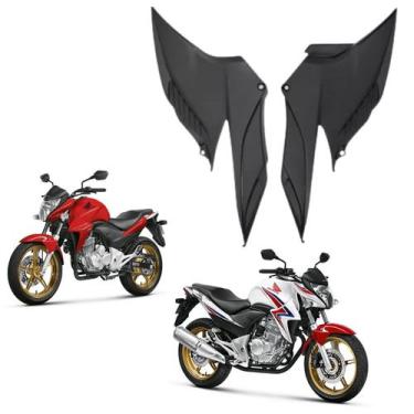 Imagem de Carenagem Par Aba Tampa Lateral Cb300 Preto 2009 2010 2011 2012 2013 2