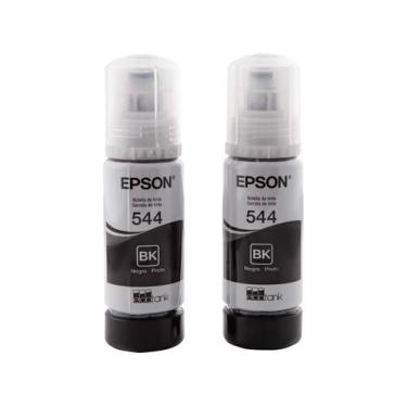 Imagem de Refil Tinta Epson T544 Preta Original - C/ 02 Unid., Preto, Preto, 130