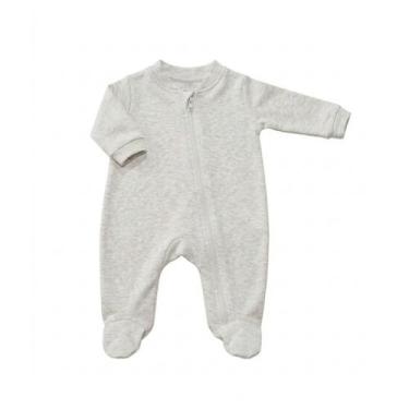 Imagem de Macacão Bebê Suedine 100% Algodão com Zíper  RN, P, M e G  Roupa de Be