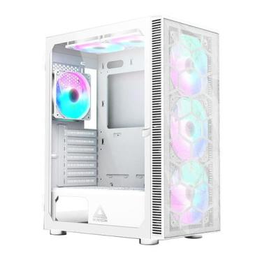 Imagem de Gabinete Gamer Montech X3 MESH, Mid Tower, White, ATX, Com 6 Fans Rain