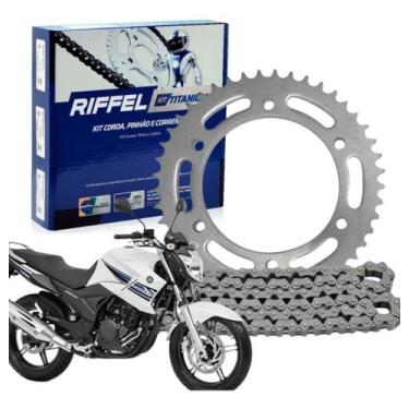Imagem de Kit Relação Transmissão Tração Fazer 250 2018 2024 2025 Riffel - Geral