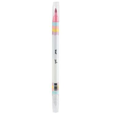 Imagem de Marca Texto Apagável Ponta Dupla Cores Pastel - BRW, ROSA