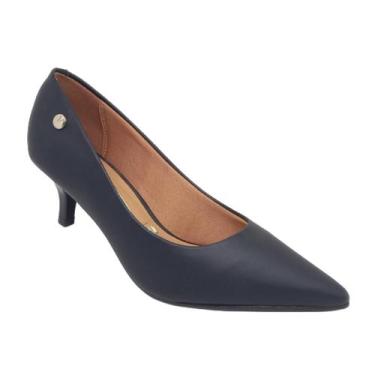 Imagem de Sapato Scarpin Vizzano Social Feminino Salto Fino Baixo Bico Fino Conf
