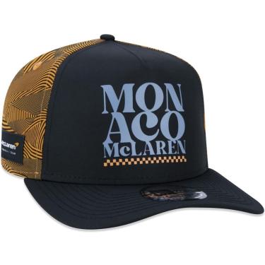 Imagem de Boné New Era 9forty Mclaren Mônaco A-Frame F1 Team 100% Poliéster Preto Ajustável Masculino