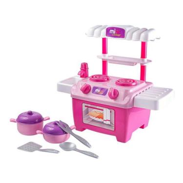 Imagem de Cozinha De Brinquedo Mini Fogão C/ Acessórios De Cozinha - Bs Toys