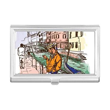 Imagem de Carteira de bolso com estampa nacional de paisagem de Veneza da Itália