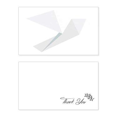 Imagem de Origami estampa de pombo branco abstrato cartão de agradecimento aniversário aniversário saudação casamento agradecimento