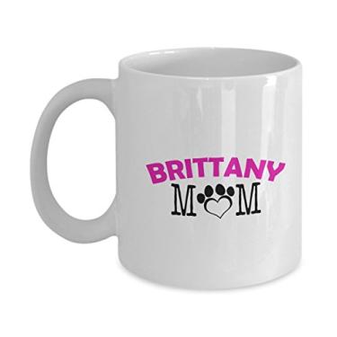 Imagem de Caneca divertida para casal brittany – pai britânico – mãe britânica – presentes para amantes da bretanha – ideia exclusiva de presentes de cerâmica (Mom)