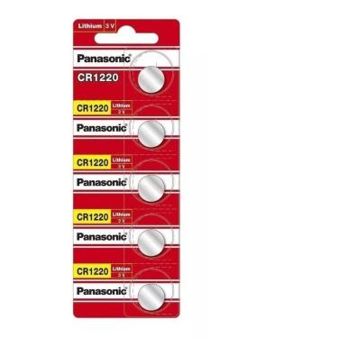 Imagem de 5 Pilhas Cr1220 Panasonic Controle Portão Calculadoras