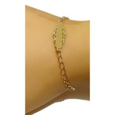 Imagem de Pulseira Em Ouro 18k 750 Melindrosa Nuvem Bebê 13 Cm-Unissex