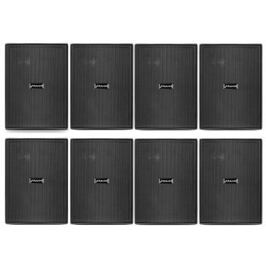 Imagem de Kit 8 Caixas Acústicas Frahm PS200 New Passiva Preta - 30 Watts Rms