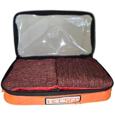 Imagem de Bolsa Cornhole Bag Patch Pouch 2.0 Bag Toss Small Insert Case Carrier Cada um serve para 4 sacos de feijão de tamanho regulamentar, 8 cores para escolher a melhor solução de armazenamento para