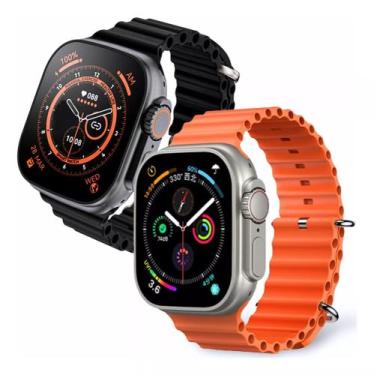 Imagem de Relógio Inteligente Smartwatch W69 Ultra Plus 9 Microwear 49mm, Laranj