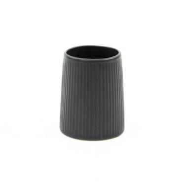 Imagem de Porta objetos de ceramica listras preto - oikos preto