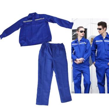 Imagem de Conjunto Uniforme EPI Profissional Segurança Trabalho Faixa Refletiva 