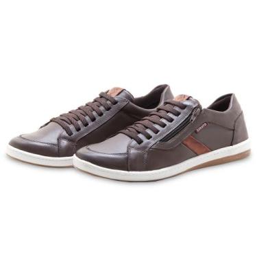 Imagem de Sapatenis Tenis Zarato Com Costura Reforçada Cadarço E Zíper Na Latera