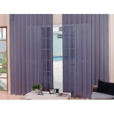 Imagem de Cortina Voil Italia 8,00m X 2,80m Sem Forro Trilho Suiço - Chrisney Bo