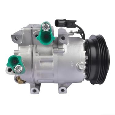 Imagem de TEKKOAUTO Compressor A/C com substituição de embreagem para Hyundai Elantra SE GL L 2007-2012 L4 2.0L GAS VS16 97701-2H100 97701-2H102 9770117510
