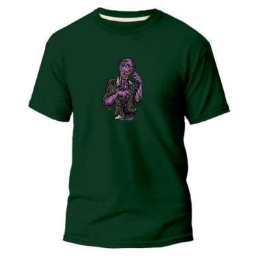 Imagem de  Camiseta Basica Algodão Premium Estampa Digital Zombie Roxo - Pavesi,
