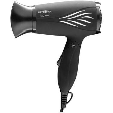 Imagem de Secador de Cabelos Britania Easy Travel 1000W Bivolt, Preto, Bivolt