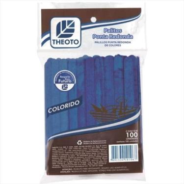 Imagem de Palito picolé Theoto com 100 azul
