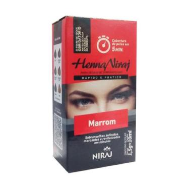Imagem de Henna Sobrancelha Marron 1,5g - Niraj