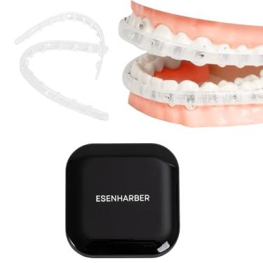 Imagem de ESENHARBER Capa De Conforto Para Aparelho Ortodôntico, Protetor Labial, Protetor Bucal, Almofada Labial, Protetor De Dentes, Protetor Para Braquetes, Alinhador, Alternativa À Cera Dental, Clipe Rígi