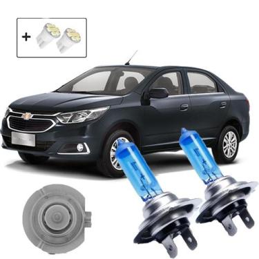 Imagem de Kit de Lâmpadas Halógenas Super Branca Farol Baixo H7 para Cobalt 2017