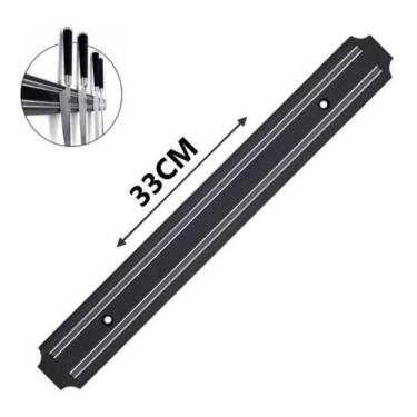 Imagem de Barra Magnética Suporte Ímã Faca Ferramenta Preta - Decor House