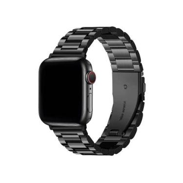 Imagem de Gshield Pulseira Metal Armor compatível com  Apple Watch (42/44/45/46/