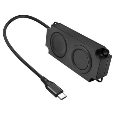 Imagem de XMSJSIY Alto-falante USB tipo C para computador laptop 3W alto-falante externo portátil plug-in para desktop, PC, laptop, monitor e telefone-1 peça