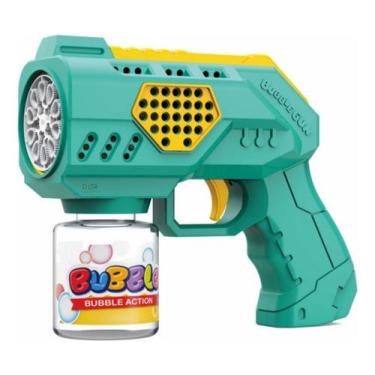 Imagem de Brinquedo Arminha De Sabão Lança Bolha De Sabão Pistola Luz - Smactudo