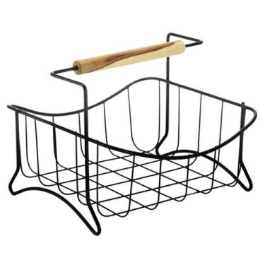 Imagem de Fruteira De Mesa Cozinha Cesto Oragnizador Bancada Frutas Legumes Aço 