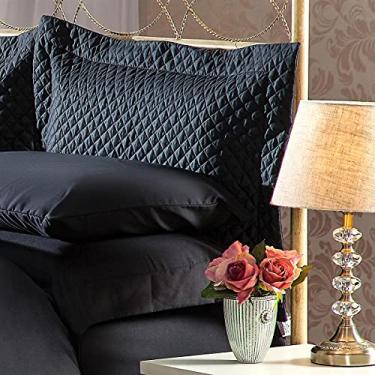 Imagem de Fronha Matelasse Soft Touch 50x150 Preto com Abas