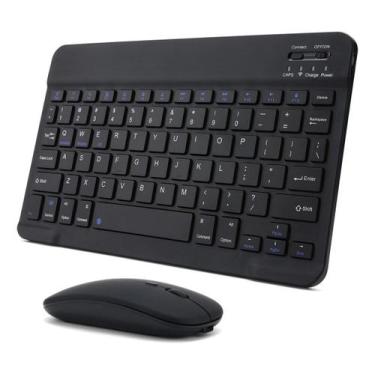 Imagem de Teclado + Mouse Bluetooth Para Fire Hd8/2020 - NoBrand, Preto