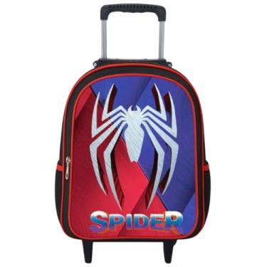 Imagem de Mochila Rodinha Masculina Escolar Infantil Menino Reforçada Aranha 5 Grande Juvenil Bolsa Passeio Viagem Criança Impermeavel